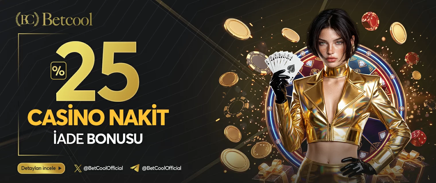 Betcool casino ve slot için nakit iade kayıp bonusu merdiveni