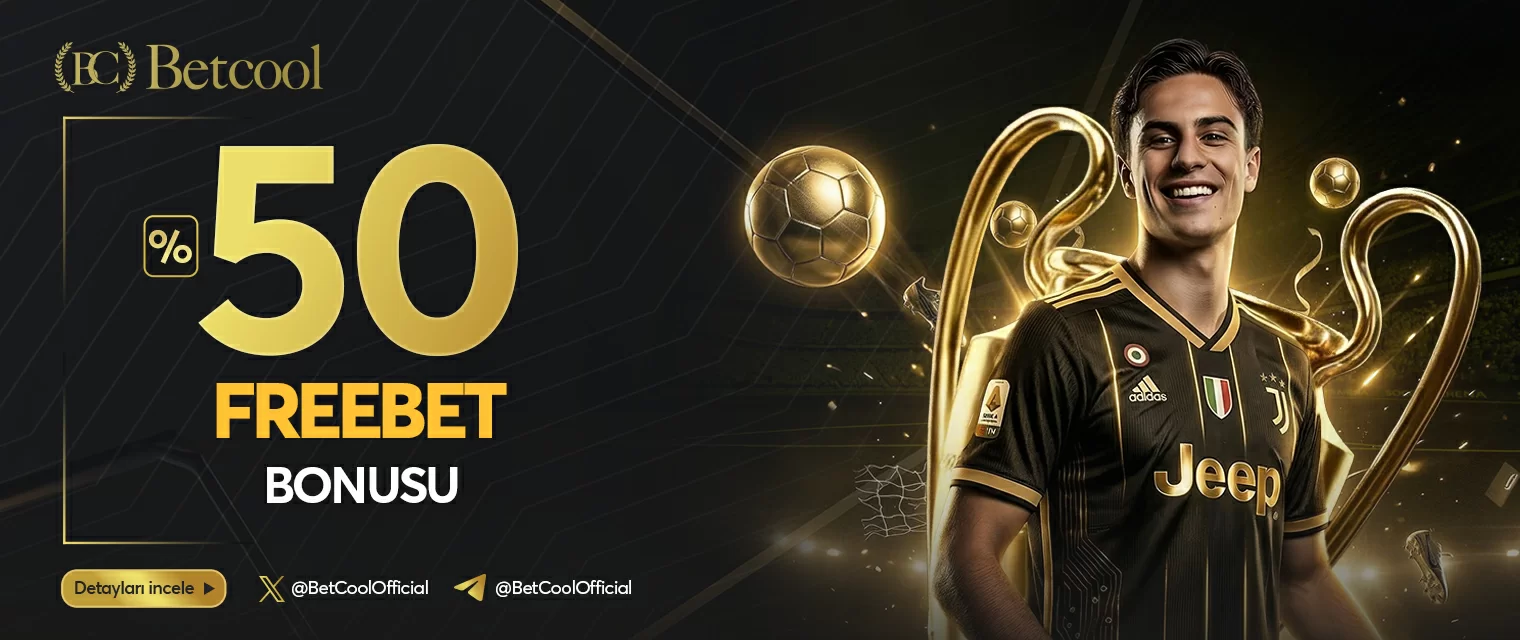 Betcool yatırıma ek %50 freebet kampanyası