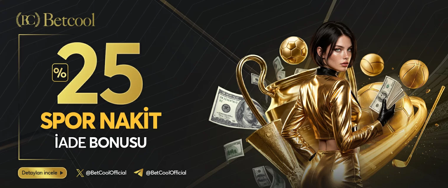 Betcool spor bahisleri nakit iade kayıp bonusu